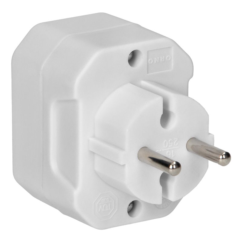 ROZGAŁĘŹNIK 3X2P EURO, BIAŁY ORNO ROZGAŁĘŹNIK 3X2P EURO, BIAŁY ORNO