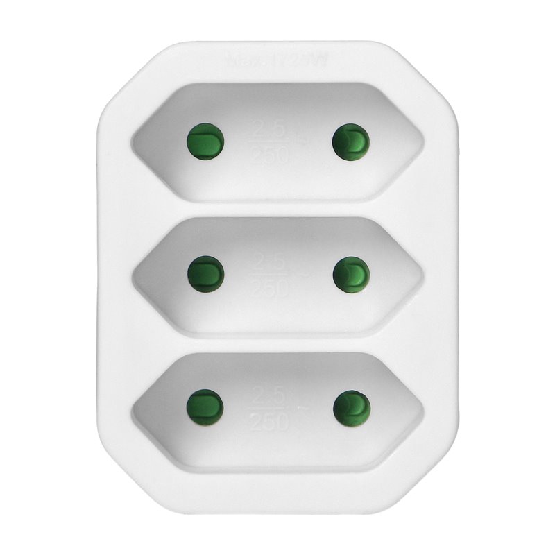 ROZGAŁĘŹNIK 3X2P EURO BIAŁY 20 SZTUK ORNO ROZGAŁĘŹNIK 3X2P EURO BIAŁY 20 SZTUK ORNO