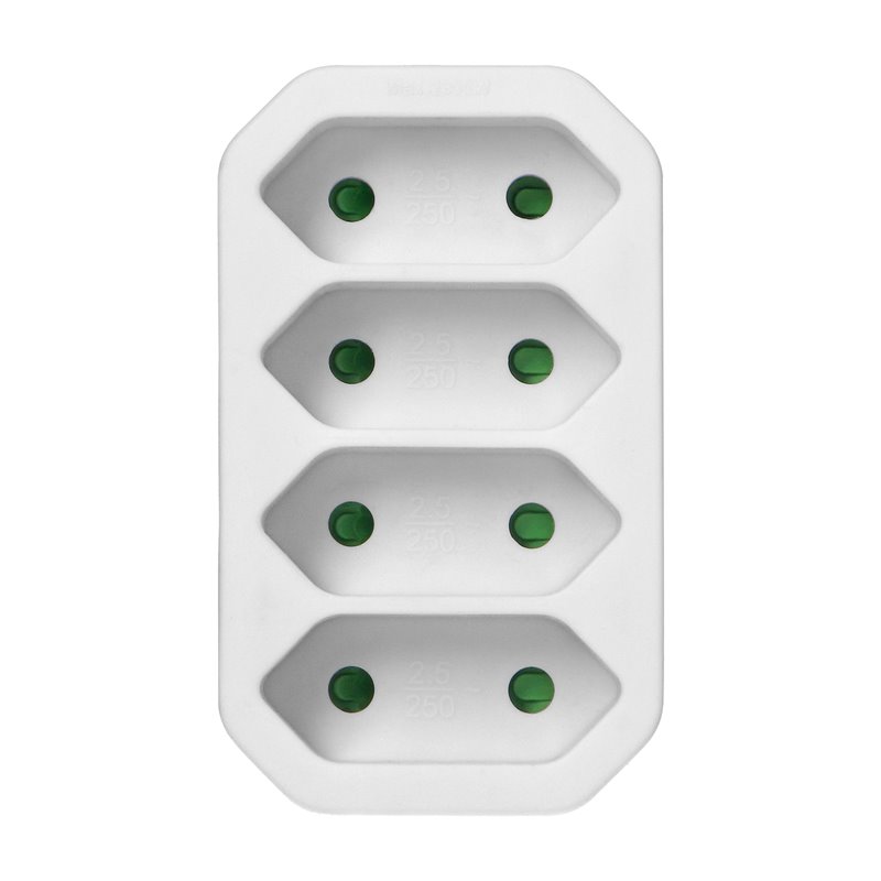 ROZGAŁĘŹNIK 4X2P EURO, BIAŁY ORNO ROZGAŁĘŹNIK 4X2P EURO, BIAŁY ORNO