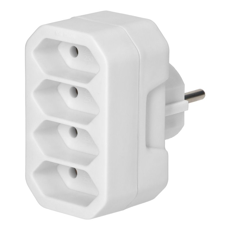 ROZGAŁĘŹNIK 4X2P EURO, BIAŁY ORNO ROZGAŁĘŹNIK 4X2P EURO, BIAŁY ORNO