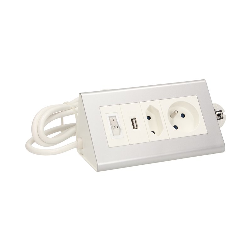 PRZEDŁUŻACZ BIURKOWY Z WYŁĄCZNIKIEM I ŁADOWARKĄ, 1X2P+Z, 1X2P/II, 1XUSB, PRZEWÓD 1,5M 3X1MM ORNO PRZEDŁUŻACZ BIURKOWY Z WYŁĄCZNIKIEM I ŁADOWARKĄ, 1X2P+Z, 1X2P/II, 1XUSB, PRZEWÓD 1,5M 3X1MM ORNO