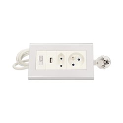 PRZEDŁUŻACZ BIURKOWY Z WYŁĄCZNIKIEM I ŁADOWARKĄ, 1X2P+Z, 1X2P/II, 1XUSB, PRZEWÓD 1,5M 3X1MM ORNO PRZEDŁUŻACZ BIURKOWY Z WYŁĄCZNIKIEM I ŁADOWARKĄ, 1X2P+Z, 1X2P/II, 1XUSB, PRZEWÓD 1,5M 3X1MM ORNO