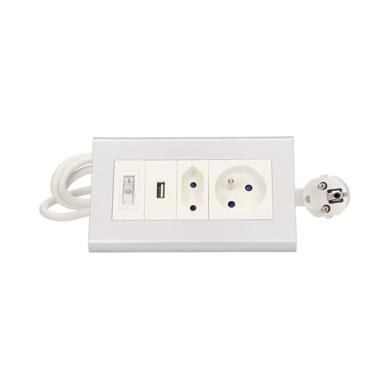 PRZEDŁUŻACZ BIURKOWY Z WYŁĄCZNIKIEM I ŁADOWARKĄ, 1X2P+Z, 1X2P/II, 1XUSB, PRZEWÓD 1,5M 3X1MM ORNO PRZEDŁUŻACZ BIURKOWY Z WYŁĄCZNIKIEM I ŁADOWARKĄ, 1X2P+Z, 1X2P/II, 1XUSB, PRZEWÓD 1,5M 3X1MM ORNO