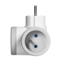ROZGAŁĘŹNIK 2P+Z Z ŁADOWARKĄ 2XUSB, SZYBKIE ŁADOWANIE, BIAŁO-SZARY ORNO ROZGAŁĘŹNIK 2P+Z Z ŁADOWARKĄ 2XUSB, SZYBKIE ŁADOWANIE, BIAŁO-SZARY ORNO