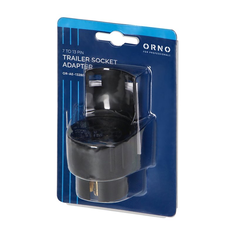 ADAPTER GNIAZDA PRZYCZEPY 7/13-PINOWY, TWORZYWO, 12/24V ORNO ADAPTER GNIAZDA PRZYCZEPY 7/13-PINOWY, TWORZYWO, 12/24V ORNO