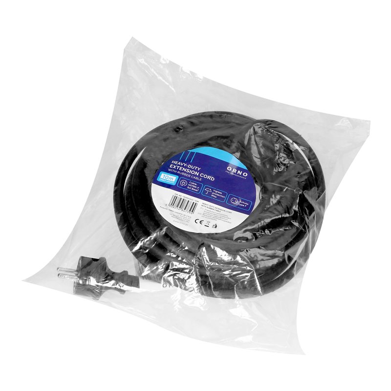 PRZEDŁUŻACZ WARSZTATOWY BRYZGOSZCZELNY IP44, 1X2P+Z 10M,KABEL GUMOWY OLEJOODPORNY H07RN-F 3X1,5MM2, 230VAC/16A, SCHUKO ORNO PRZEDŁUŻACZ WARSZTATOWY BRYZGOSZCZELNY IP44, 1X2P+Z 10M,KABEL GUMOWY OLEJOODPORNY H07RN-F 3X1,5MM2, 230VAC/16A, SCHUKO ORNO
