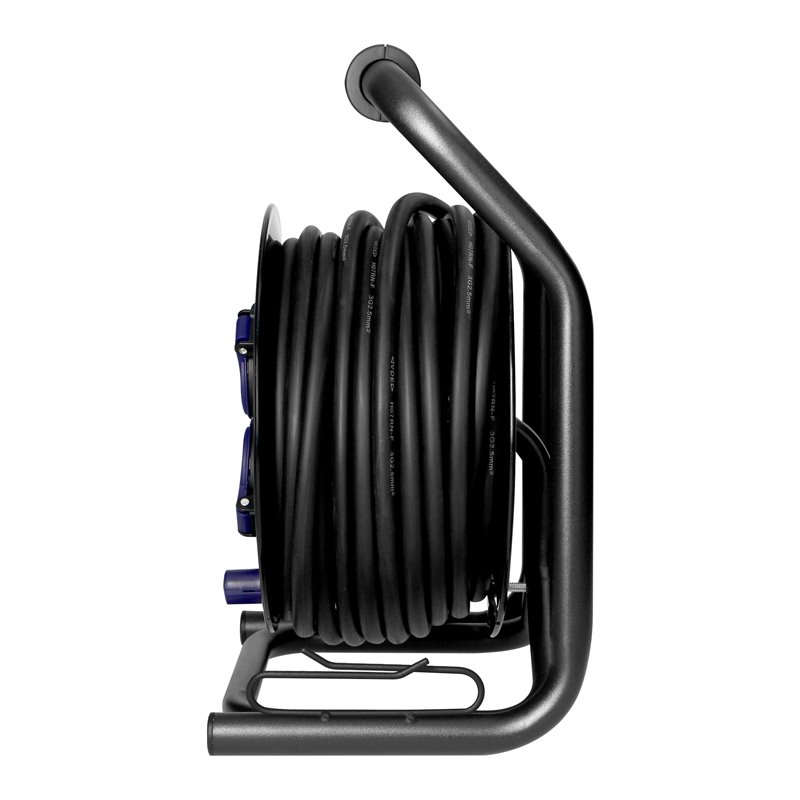 PRZEDŁUŻACZ BĘBNOWY PROFESJONALNY IP44, 4 GNIAZDA 2P+Z, KABEL GUMOWY OLEJOODPORNY, H07RN-F 3X2,5MM2, DŁUGOŚĆ 40M, UNIKATOWY STOJ PRZEDŁUŻACZ BĘBNOWY PROFESJONALNY IP44, 4 GNIAZDA 2P+Z, KABEL GUMOWY OLEJOODPORNY, H07RN-F 3X2,5MM2, DŁUGOŚĆ 40M, UNIKATOWY STOJ