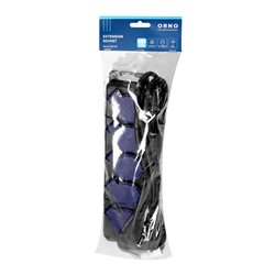 PRZEDŁUŻACZ WARSZTATOWY BRYZGOSZCZELNY IP44, 5 GNIAZDA 2P+Z IP44, PRZEWÓD GUMOWY, H05RR-F 3X1,5MM2, DŁUGOŚĆ 3M ORNO PRZEDŁUŻACZ WARSZTATOWY BRYZGOSZCZELNY IP44, 5 GNIAZDA 2P+Z IP44, PRZEWÓD GUMOWY, H05RR-F 3X1,5MM2, DŁUGOŚĆ 3M ORNO