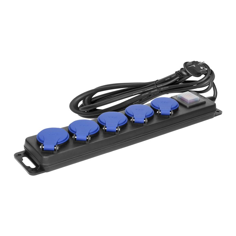 PRZEDŁUŻACZ WARSZTATOWY BRYZGOSZCZELNY Z WYŁĄCZNIKIEM, 5 GNIAZD 2P+Z, IP44, PRZEWÓD GUMOWY, H05RR-F 3X1,5MM2, DŁUGOŚĆ 3M ORNO PRZEDŁUŻACZ WARSZTATOWY BRYZGOSZCZELNY Z WYŁĄCZNIKIEM, 5 GNIAZD 2P+Z, IP44, PRZEWÓD GUMOWY, H05RR-F 3X1,5MM2, DŁUGOŚĆ 3M ORNO