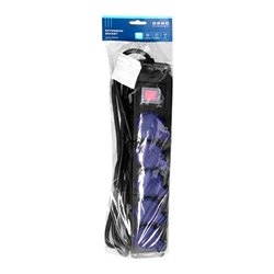 PRZEDŁUŻACZ WARSZTATOWY BRYZGOSZCZELNY Z WYŁĄCZNIKIEM, 5 GNIAZD 2P+Z, IP44, PRZEWÓD GUMOWY, H05RR-F 3X1,5MM2, DŁUGOŚĆ 5M ORNO PRZEDŁUŻACZ WARSZTATOWY BRYZGOSZCZELNY Z WYŁĄCZNIKIEM, 5 GNIAZD 2P+Z, IP44, PRZEWÓD GUMOWY, H05RR-F 3X1,5MM2, DŁUGOŚĆ 5M ORNO