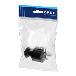 WTYCZKA PROSTA UNI-SCHUKO 16A, 230V, CZARNA ORNO WTYCZKA PROSTA UNI-SCHUKO 16A, 230V, CZARNA ORNO