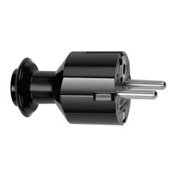 WTYCZKA PROSTA UNI-SCHUKO 16A, 230V, CZARNA ORNO WTYCZKA PROSTA UNI-SCHUKO 16A, 230V, CZARNA ORNO