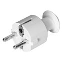 WTYCZKA PROSTA UNI-SCHUKO 16A, 230V, BIAŁA ORNO WTYCZKA PROSTA UNI-SCHUKO 16A, 230V, BIAŁA ORNO