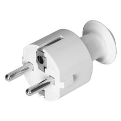 WTYCZKA PROSTA UNI-SCHUKO 16A, 230V, BIAŁA ORNO WTYCZKA PROSTA UNI-SCHUKO 16A, 230V, BIAŁA ORNO