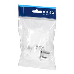 WTYCZKA PROSTA UNI-SCHUKO 16A, 230V, BIAŁA ORNO WTYCZKA PROSTA UNI-SCHUKO 16A, 230V, BIAŁA ORNO