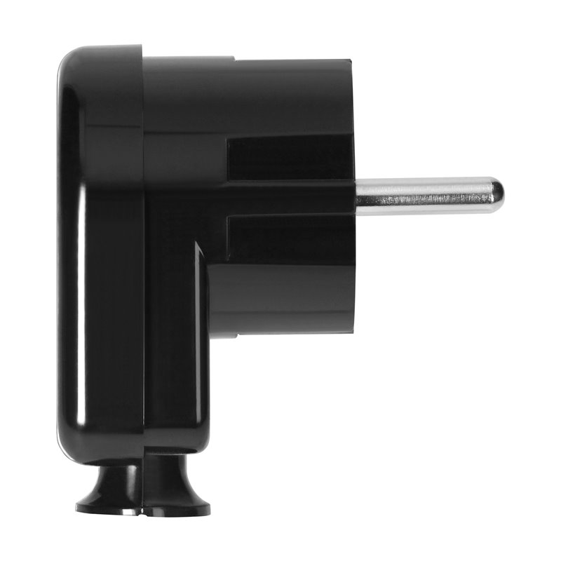 WTYCZKA KĄTOWA UNI-SCHUKO 16A, 230V, CZARNA ORNO WTYCZKA KĄTOWA UNI-SCHUKO 16A, 230V, CZARNA ORNO
