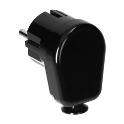 WTYCZKA KĄTOWA UNI-SCHUKO 16A, 230V, CZARNA ORNO WTYCZKA KĄTOWA UNI-SCHUKO 16A, 230V, CZARNA ORNO