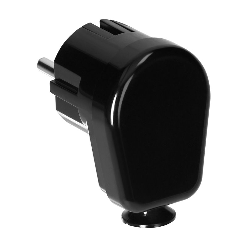 WTYCZKA KĄTOWA UNI-SCHUKO 16A, 230V, CZARNA ORNO WTYCZKA KĄTOWA UNI-SCHUKO 16A, 230V, CZARNA ORNO