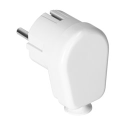 WTYCZKA KĄTOWA UNI-SCHUKO 16A, 230V, BIAŁA ORNO WTYCZKA KĄTOWA UNI-SCHUKO 16A, 230V, BIAŁA ORNO