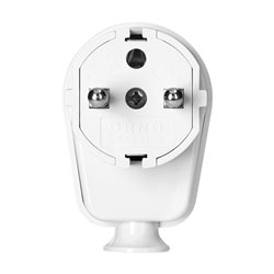 WTYCZKA KĄTOWA UNI-SCHUKO 16A, 230V, BIAŁA ORNO WTYCZKA KĄTOWA UNI-SCHUKO 16A, 230V, BIAŁA ORNO