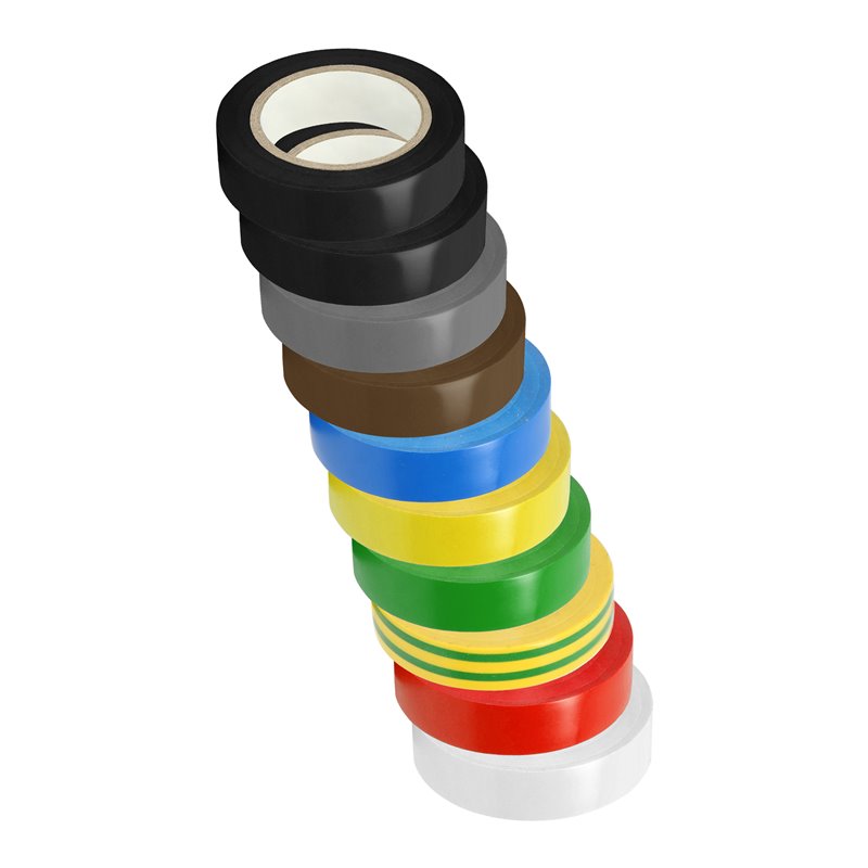 ZESTAW 10 TAŚM 15MM, 2X CZARNA, SZARA, BRĄZOWA, NIEBIESKA, ŻÓŁTA, ZIELONA, ŻÓŁTO-ZIELONA, CZERWONA, BIAŁA, DŁUGOŚĆ 10M ORNO ZESTAW 10 TAŚM 15MM, 2X CZARNA, SZARA, BRĄZOWA, NIEBIESKA, ŻÓŁTA, ZIELONA, ŻÓŁTO-ZIELONA, CZERWONA, BIAŁA, DŁUGOŚĆ 10M ORNO
