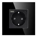 GNIAZDO POJEDYNCZE 2P+Z, SCHUKO, USB-A + USB-C, WYJŚCIE 5VDC MAX. 3A, CZARNY ORNO GNIAZDO POJEDYNCZE 2P+Z, SCHUKO, USB-A + USB-C, WYJŚCIE 5VDC MAX. 3A, CZARNY ORNO
