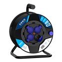 PRZEDŁUŻACZ BĘBNOWY, 4 GNIAZDA 2P+Z, KABEL PVC H07RN-F 3X2,5MM2, DŁUGOŚĆ 40M, TERMIK, PRZESŁONY TORÓW PRĄDOWYCH ORNO