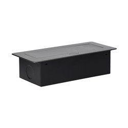 GNIAZDO MEBLOWE WPUSZCZANE W BLAT Z PŁASKIM RANTEM, 3 GNIAZDAMI 2P+Z (SCHUKO), GRAFITOWE, BEZ PRZEWODU ORNO GNIAZDO MEBLOWE WPUSZCZANE W BLAT Z PŁASKIM RANTEM, 3 GNIAZDAMI 2P+Z (SCHUKO), GRAFITOWE, BEZ PRZEWODU ORNO