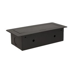 GNIAZDO MEBLOWE WPUSZCZANE W BLAT Z PŁASKIM FREZOWANYM RANTEM, 3X2P+Z, CZARNE ORNO GNIAZDO MEBLOWE WPUSZCZANE W BLAT Z PŁASKIM FREZOWANYM RANTEM, 3X2P+Z, CZARNE ORNO