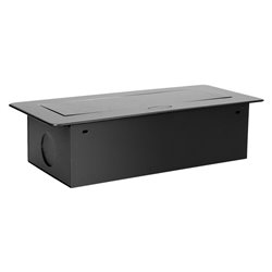 GNIAZDO MEBLOWE WPUSZCZANE W BLAT Z PŁASKIM, FREZOWANYM RANTEM, 3X2P+Z, GRAFIT ORNO GNIAZDO MEBLOWE WPUSZCZANE W BLAT Z PŁASKIM, FREZOWANYM RANTEM, 3X2P+Z, GRAFIT ORNO