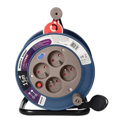 PRZEDŁUŻACZ BĘBNOWY MINI, 4 GNIAZDA 2P+Z, METALOWY STOJAK, POLWINIT H05VV-F 3X1MM2 , DŁUGOŚĆ 15M, SZARY ORNO PRZEDŁUŻACZ BĘBNOWY MINI, 4 GNIAZDA 2P+Z, METALOWY STOJAK, POLWINIT H05VV-F 3X1MM2 , DŁUGOŚĆ 15M, SZARY ORNO