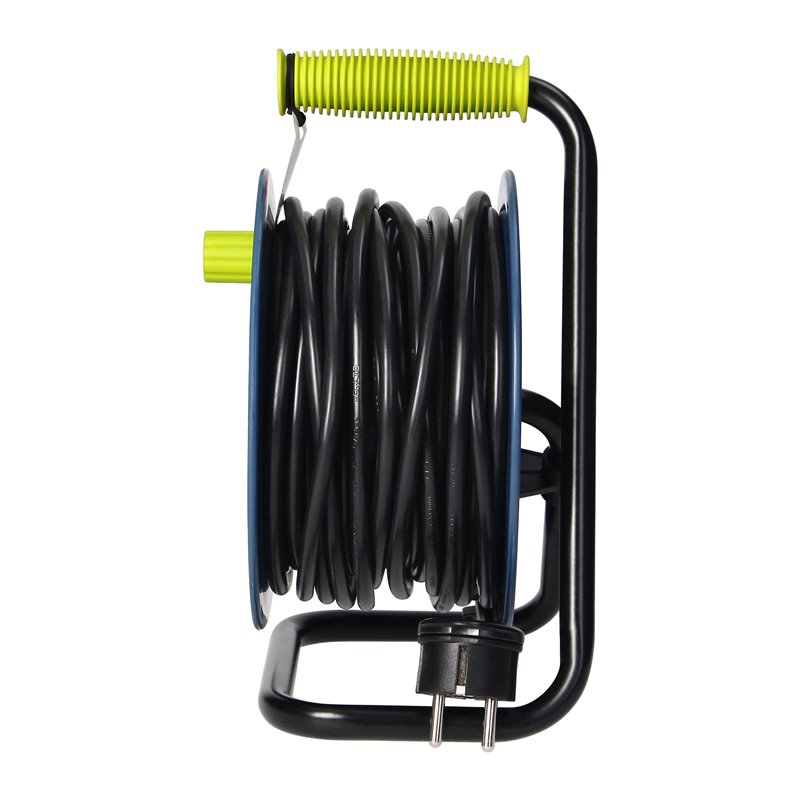 PRZEDŁUŻACZ BĘBNOWY MINI, 4 GNIAZDA 2P+Z, METALOWY STOJAK, POLWINIT H05VV-F 3X1MM2 , DŁUGOŚĆ 15M, LIMONKOWY ORNO PRZEDŁUŻACZ BĘBNOWY MINI, 4 GNIAZDA 2P+Z, METALOWY STOJAK, POLWINIT H05VV-F 3X1MM2 , DŁUGOŚĆ 15M, LIMONKOWY ORNO