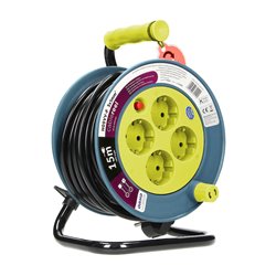 PRZEDŁUŻACZ BĘBNOWY MINI, 4 GNIAZDA 2P+Z, METALOWY STOJAK, POLWINIT H05VV-F 3X1MM2 , DŁUGOŚĆ 15M, LIMONKOWY, SCHUKO ORNO PRZEDŁUŻACZ BĘBNOWY MINI, 4 GNIAZDA 2P+Z, METALOWY STOJAK, POLWINIT H05VV-F 3X1MM2 , DŁUGOŚĆ 15M, LIMONKOWY, SCHUKO ORNO