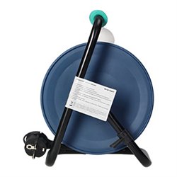 PRZEDŁUŻACZ BĘBNOWY MINI, 4 GNIAZDA 2P+Z, METALOWY STOJAK, POLWINIT H05VV-F 3X1MM2, DŁUGOŚĆ 15M, TURKUSOWY ORNO PRZEDŁUŻACZ BĘBNOWY MINI, 4 GNIAZDA 2P+Z, METALOWY STOJAK, POLWINIT H05VV-F 3X1MM2, DŁUGOŚĆ 15M, TURKUSOWY ORNO