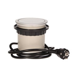 GNIAZDO MEBLOWE O10CM WYSUWANE Z BLATU Z ŁADOWARKĄ USB I PRZEWODEM 1,5M, 3X2P+Z, 2XUSB ORNO GNIAZDO MEBLOWE O10CM WYSUWANE Z BLATU Z ŁADOWARKĄ USB I PRZEWODEM 1,5M, 3X2P+Z, 2XUSB ORNO