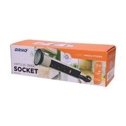 GNIAZDO MEBLOWE O6CM WYSUWANE Z BLATU Z BLOKADĄ I PRZEWODEM 1,8M, 3X2P+Z, SREBRNE ORNO GNIAZDO MEBLOWE O6CM WYSUWANE Z BLATU Z BLOKADĄ I PRZEWODEM 1,8M, 3X2P+Z, SREBRNE ORNO