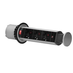 GNIAZDO MEBLOWE O6CM WYSUWANE Z BLATU Z BLOKADĄ I PRZEWODEM 1,8M, 3X2P+Z (SCHUKO) ORNO GNIAZDO MEBLOWE O6CM WYSUWANE Z BLATU Z BLOKADĄ I PRZEWODEM 1,8M, 3X2P+Z (SCHUKO) ORNO