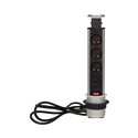GNIAZDO MEBLOWE O6CM WYSUWANE Z BLATU Z ŁADOWARKĄ USB, BLOKADĄ I PRZEWODEM 1,8M, 3X2P+Z ORNO GNIAZDO MEBLOWE O6CM WYSUWANE Z BLATU Z ŁADOWARKĄ USB, BLOKADĄ I PRZEWODEM 1,8M, 3X2P+Z ORNO