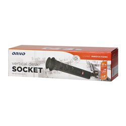 GNIAZDO MEBLOWE O6CM WYSUWANE Z BLATU Z ŁADOWARKĄ USB, BLOKADĄ I PRZEWODEM 1,8M, 3X2P+Z, CZARNE ORNO GNIAZDO MEBLOWE O6CM WYSUWANE Z BLATU Z ŁADOWARKĄ USB, BLOKADĄ I PRZEWODEM 1,8M, 3X2P+Z, CZARNE ORNO