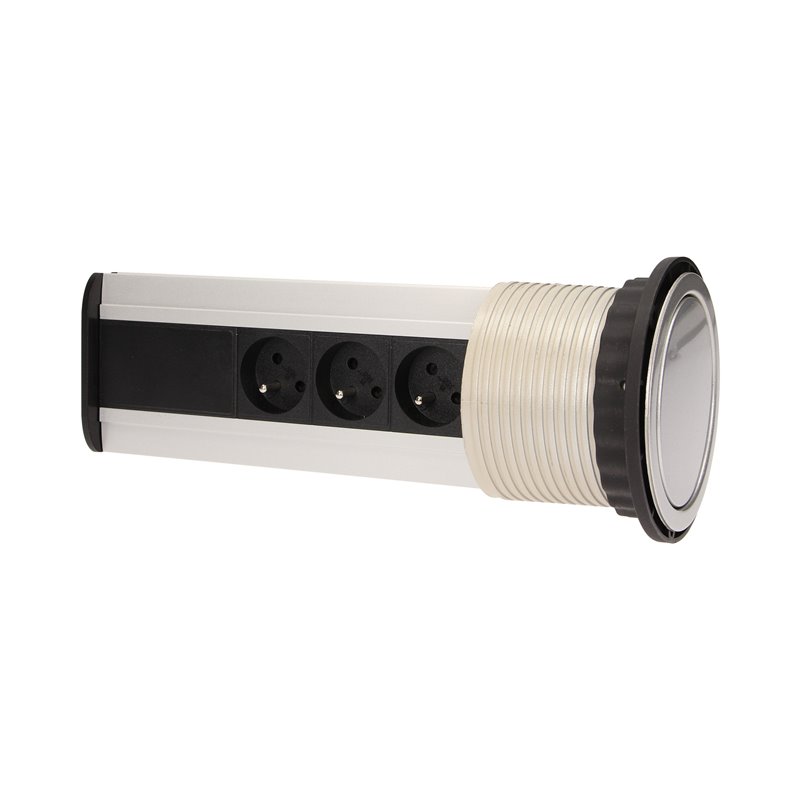 GNIAZDO MEBLOWE O10CM WYSUWANE Z BLATU Z ŁADOWARKĄ USB I PRZEWODEM 1,8M, 3X2P+Z, 2XUSB ORNO GNIAZDO MEBLOWE O10CM WYSUWANE Z BLATU Z ŁADOWARKĄ USB I PRZEWODEM 1,8M, 3X2P+Z, 2XUSB ORNO