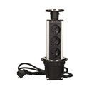 GNIAZDO MEBLOWE O8CM WYSUWANE Z BLATU Z PRZEWODEM 1,8M, 3X2P+Z, INOX ORNO GNIAZDO MEBLOWE O8CM WYSUWANE Z BLATU Z PRZEWODEM 1,8M, 3X2P+Z, INOX ORNO