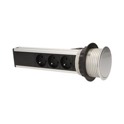 GNIAZDO MEBLOWE O8CM WYSUWANE Z BLATU Z ŁADOWARKĄ USB I PRZEWODEM 1,8M, 3X2P+Z, 2XUSB ORNO GNIAZDO MEBLOWE O8CM WYSUWANE Z BLATU Z ŁADOWARKĄ USB I PRZEWODEM 1,8M, 3X2P+Z, 2XUSB ORNO