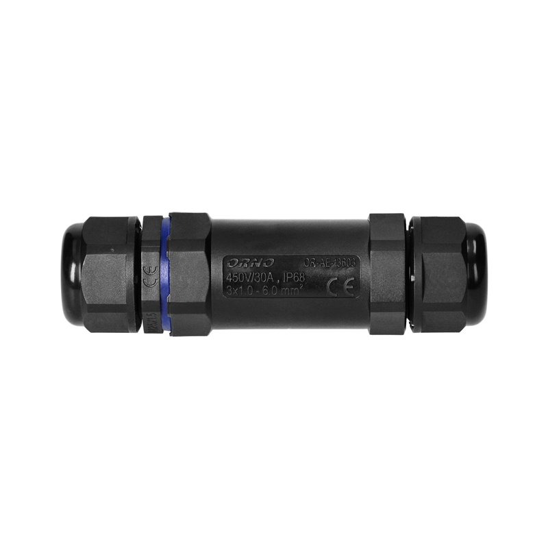 KONEKTOR KABLOWY PROSTY IP68,M25, 3X6MM2, 450V/30A ORNO KONEKTOR KABLOWY PROSTY IP68,M25, 3X6MM2, 450V/30A ORNO