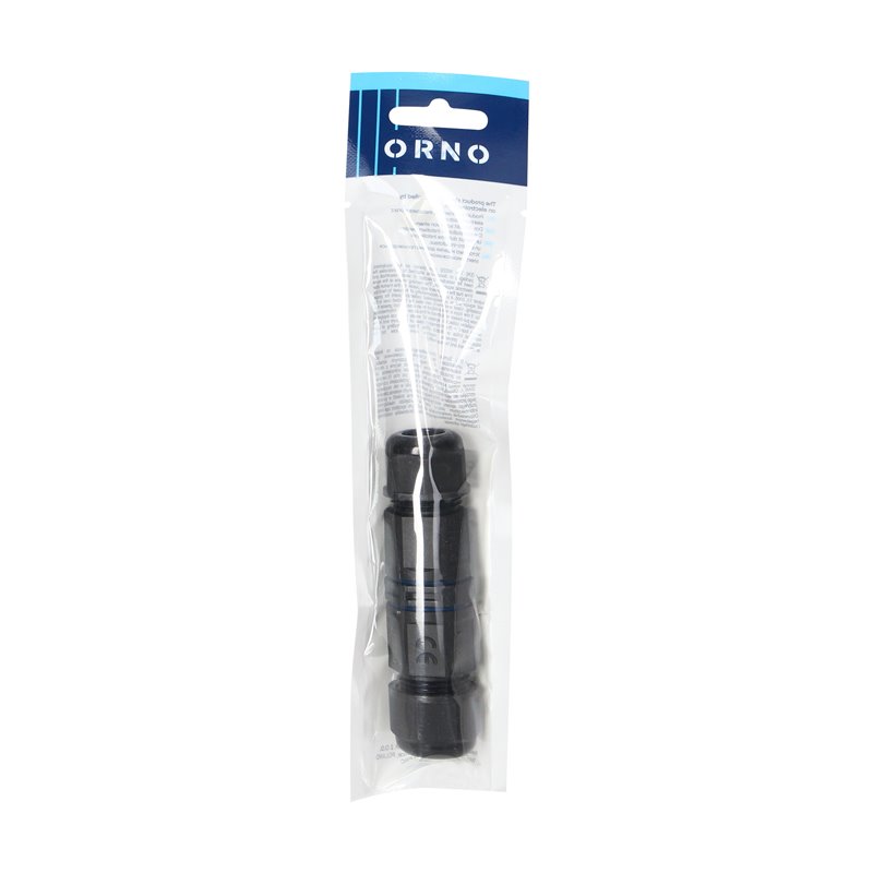 KONEKTOR KABLOWY PROSTY Z SZYBKOZŁĄCZKĄ IP68, 2X4MM2, 400V/20A ORNO KONEKTOR KABLOWY PROSTY Z SZYBKOZŁĄCZKĄ IP68, 2X4MM2, 400V/20A ORNO