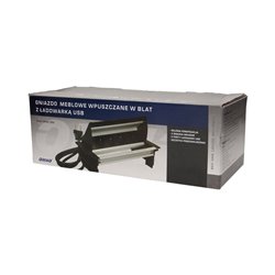 GNIAZDO MEBLOWE WPUSZCZANE W BLAT ZE SZCZOTKĄ PRZECIWKURZOWĄ, ŁADOWARKĄ USB I PRZEWODEM 1,8M, 3X2P+Z, 2XUSB ORNO GNIAZDO MEBLOWE WPUSZCZANE W BLAT ZE SZCZOTKĄ PRZECIWKURZOWĄ, ŁADOWARKĄ USB I PRZEWODEM 1,8M, 3X2P+Z, 2XUSB ORNO