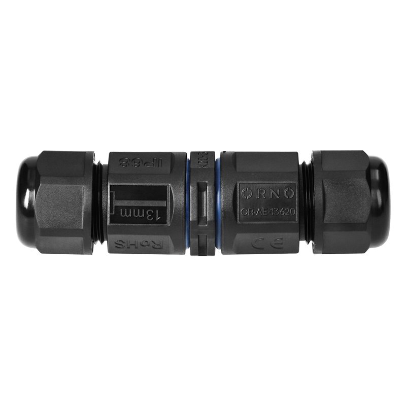 KONEKTOR KABLOWY PROSTY Z SZYBKOZŁĄCZKĄ IP68, 3X4MM2, 400V/20A ORNO KONEKTOR KABLOWY PROSTY Z SZYBKOZŁĄCZKĄ IP68, 3X4MM2, 400V/20A ORNO