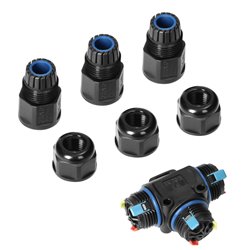 KONEKTOR KABLOWY TRÓJNIK T Z SZYBKOZŁĄCZKĄ IP68, 3X4MM2, 400V/16A ORNO KONEKTOR KABLOWY TRÓJNIK T Z SZYBKOZŁĄCZKĄ IP68, 3X4MM2, 400V/16A ORNO