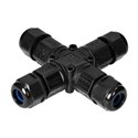 KONEKTOR KABLOWY, ROZDZIELACZ CZTEROKROTNY TYPU-X Z SZYBKOZŁĄCZKĄ, IP68, 3X4MM2, 400V/16A ORNO