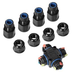 KONEKTOR KABLOWY, ROZDZIELACZ CZTEROKROTNY TYPU-X Z SZYBKOZŁĄCZKĄ, IP68, 3X4MM2, 400V/16A ORNO KONEKTOR KABLOWY, ROZDZIELACZ CZTEROKROTNY TYPU-X Z SZYBKOZŁĄCZKĄ, IP68, 3X4MM2, 400V/16A ORNO