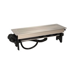 GNIAZDO MEBLOWE WPUSZCZANE W BLAT W NIKLOWANEJ OBUDOWIE Z ŁADOWARKĄ USB I PRZEWODEM 1,8M, 3X2P+Z, 2XUSB ORNO GNIAZDO MEBLOWE WPUSZCZANE W BLAT W NIKLOWANEJ OBUDOWIE Z ŁADOWARKĄ USB I PRZEWODEM 1,8M, 3X2P+Z, 2XUSB ORNO